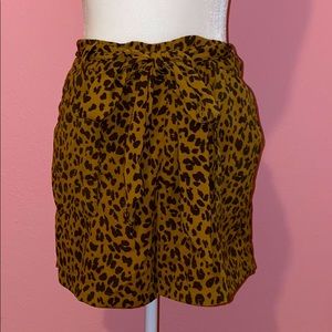 Cheetah Print Flowy Shorts